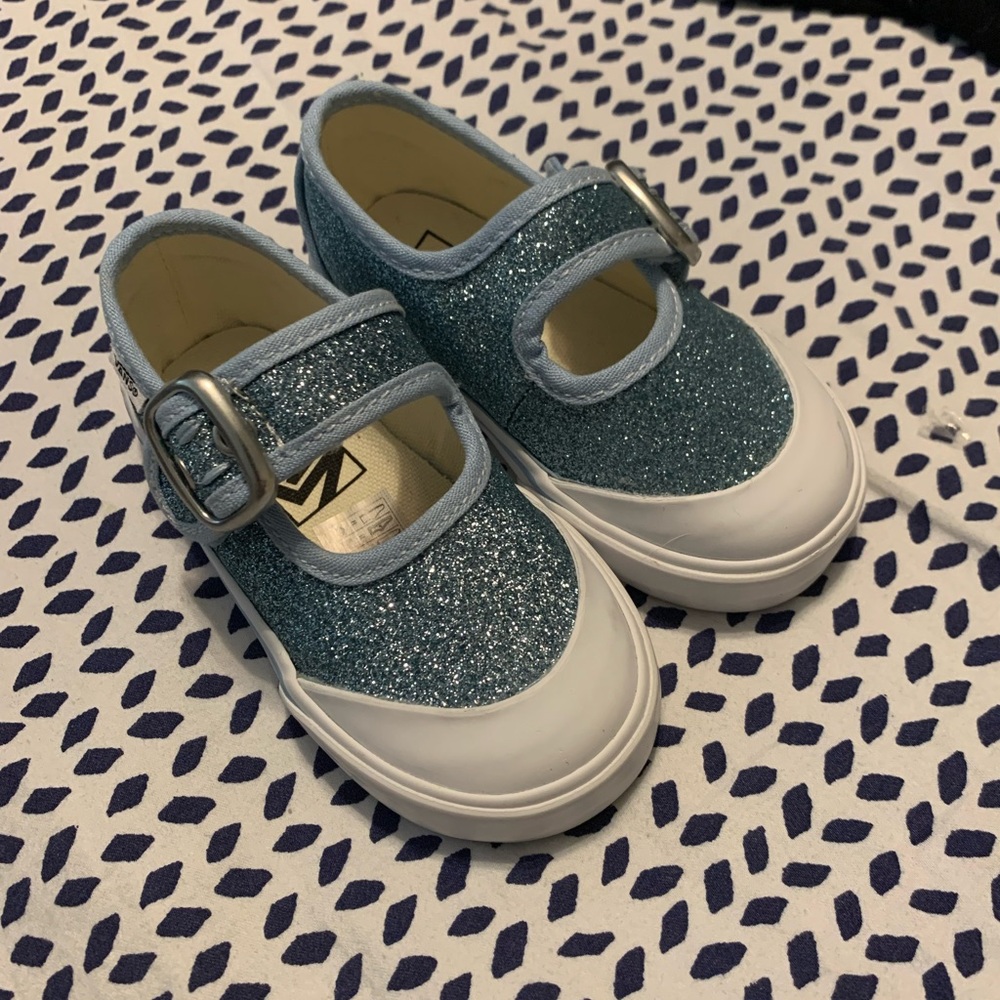 Vans Sparkly Blue Kids Sneakers
